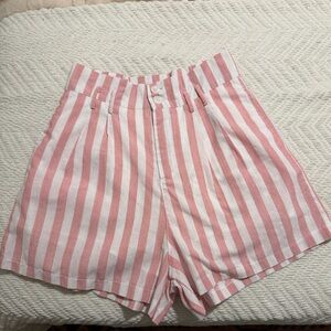 LINEN LUXE high waisted shorts - medium